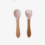 silicone wooden cutlery