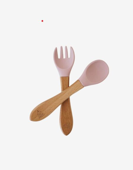 silicone wooden cutlery