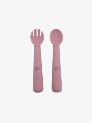 Silicone cutlery set – S/Pink