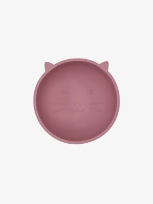 Salmon Pink Silicone Baby Bowl