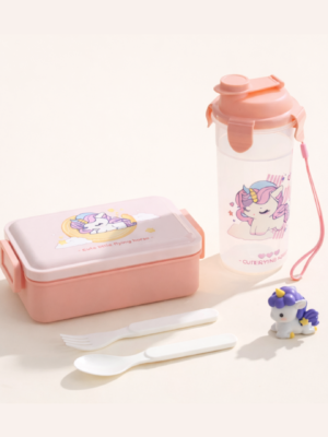 Kids Lunch Box Set - Pink