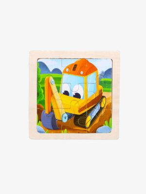 Kids Puzzle with base - Backhoe