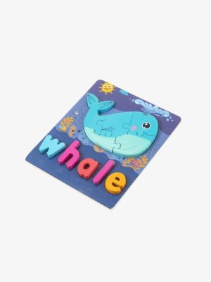 Kids Spelling Puzzle - Whale