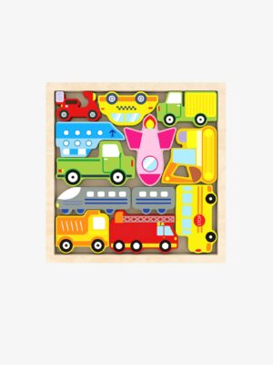 Wooden Vehicle Puzzle Set