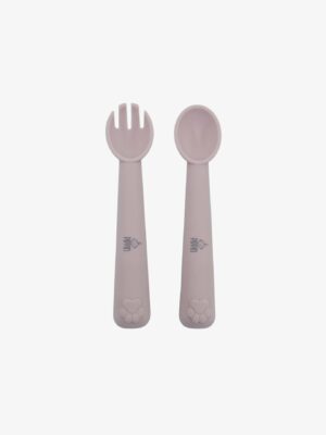 Silicone cutlery set - Grey