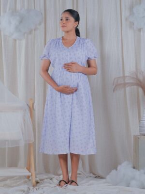 Floral Blush Maternity Dress