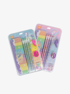 Kids Metal Pencil Case with Stationery