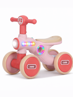 Balance Bike - 4 Wheeled Pink