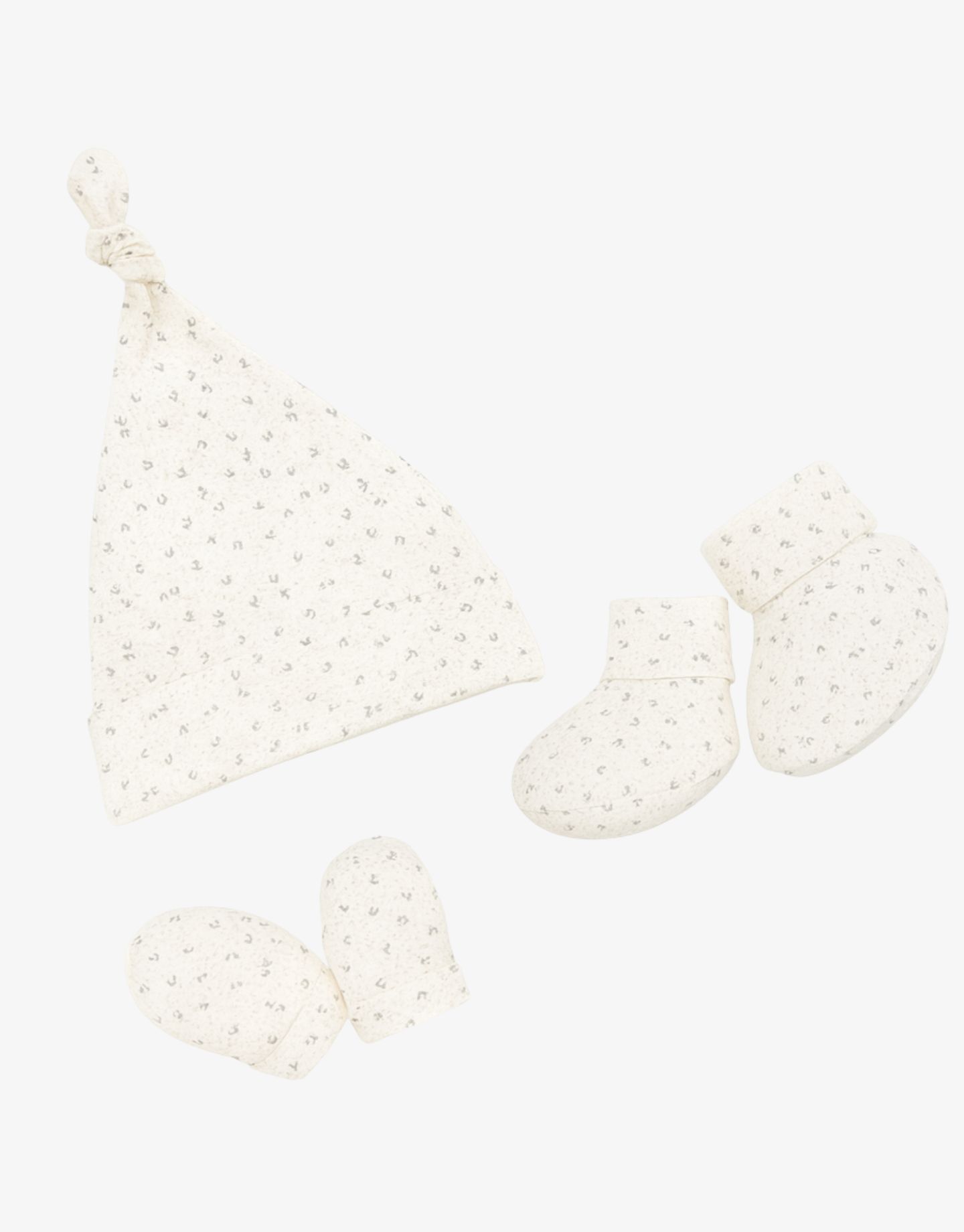 SnugBug newborn hats socks mitten set peach flower