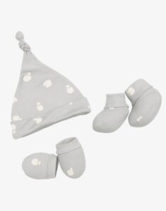 SnugBug newborn hat socks mitten set