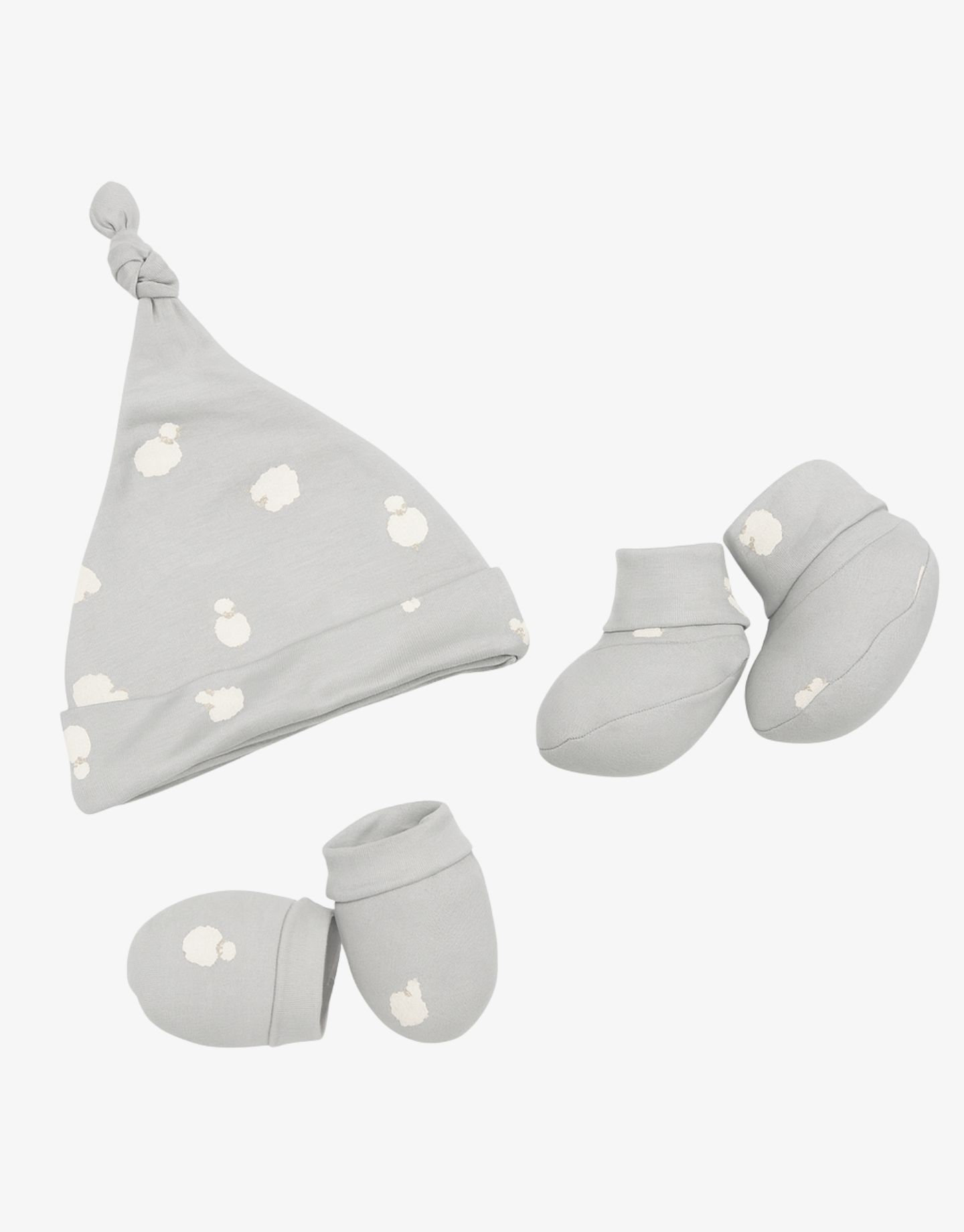 SnugBug newborn hat socks mitten set