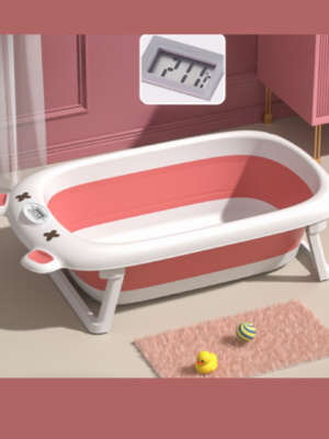 Foldable Bath Tub (M) - Pink
