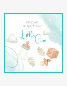 Welcome Little One Greeting Card