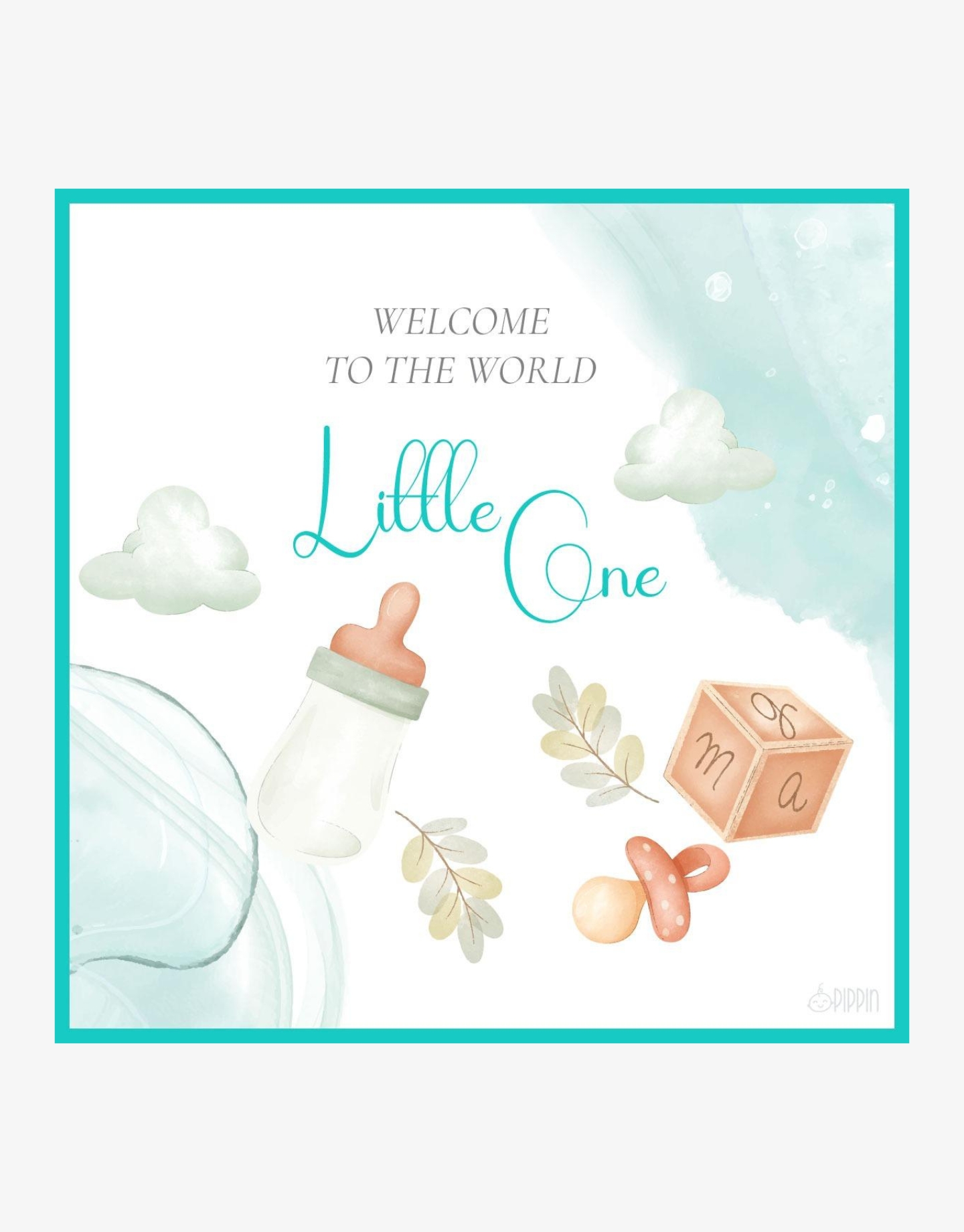 Welcome Little One Greeting Card