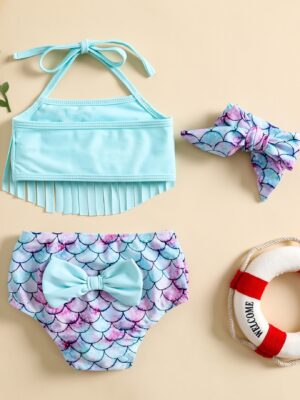 Little Mermaid Girl Swimwear 2pcs