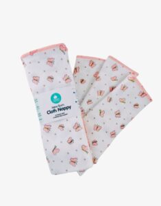 22 X 22 Nappy Bundle – Pink (5Pcs)