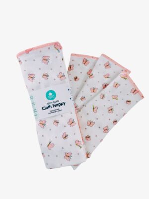 22 X 22 Nappy Bundle – Pink (5Pcs)