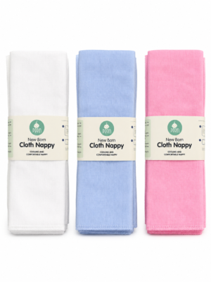 22X22 Plain Nappy Bundle 5pcs