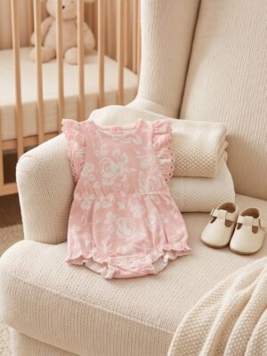 lace-trim-short-bodysuit-set-peach