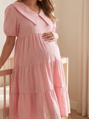 powder-pink-maternity-wear
