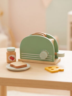 wooden toaster set