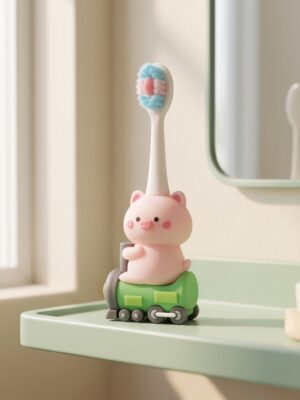 kids toothbrush piggy