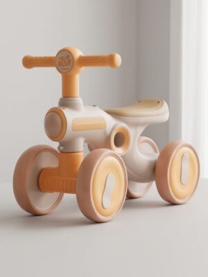 4 Wheeled Balance Bike Orange