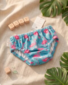 Flamingo Swimming Diaper