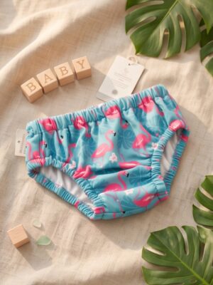 Flamingo Swimming Diaper