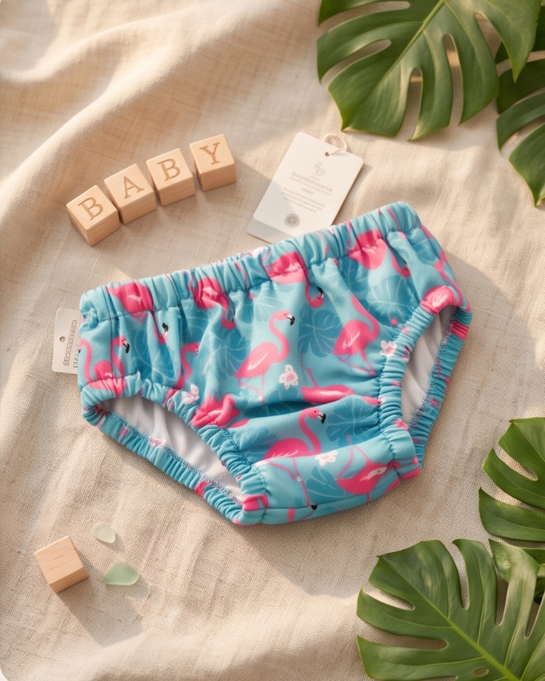 Flamingo Swimming Diaper
