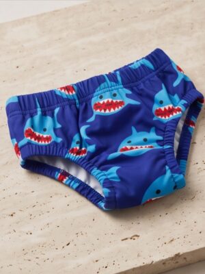 Shark Swimming Diaper 6–9 Months