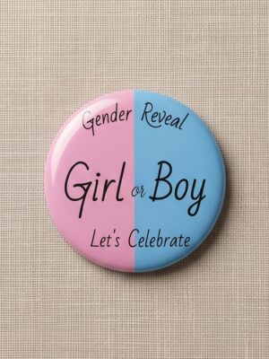 gender reveal badge
