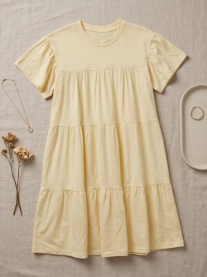 Mom Dress Elegant Cream