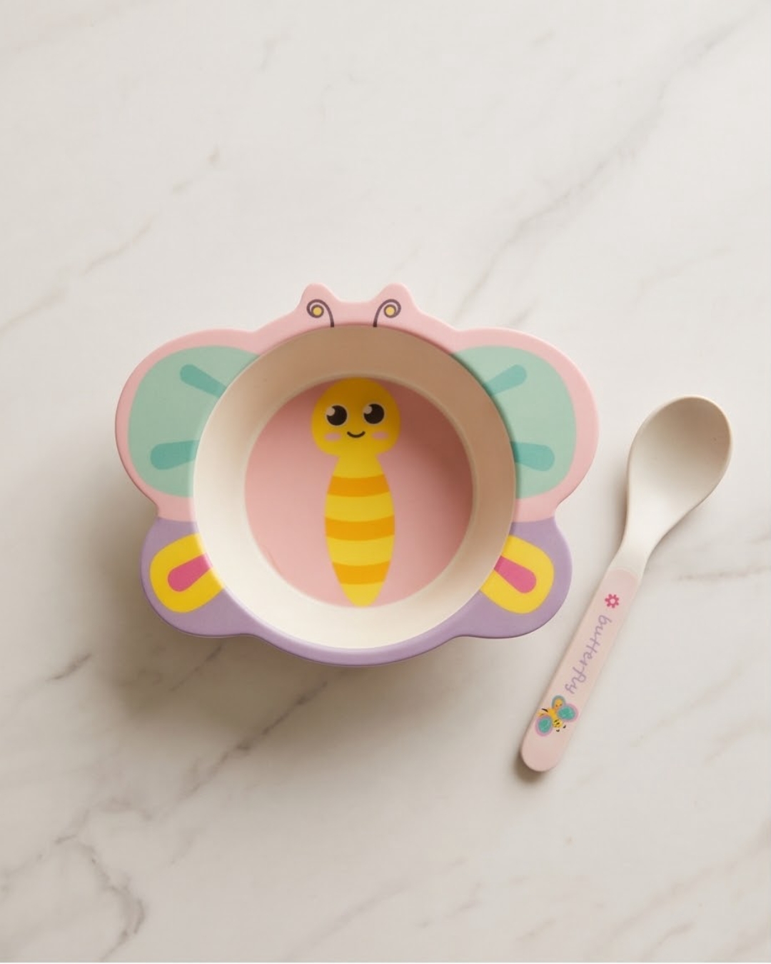 Bamboo Fibre Baby Bowl with Spoon