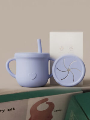 Kids Silicone Cup with Straw