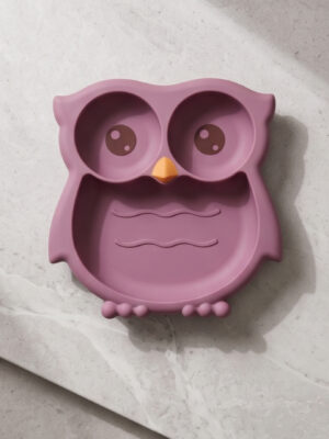 kids-silicone-plate-owl